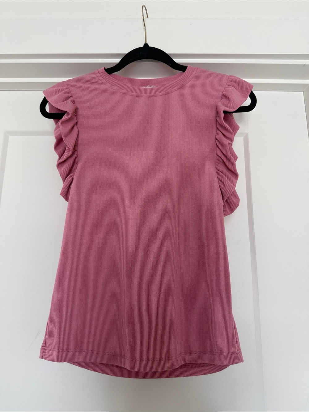 THML Dusty Rose Ribbed Tank Top